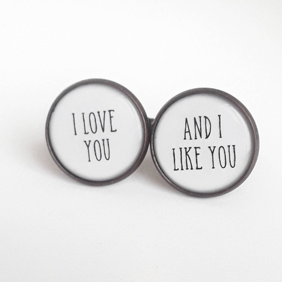 Handmade Other - Handmade Parks and Rec's I Love You CuffLinks